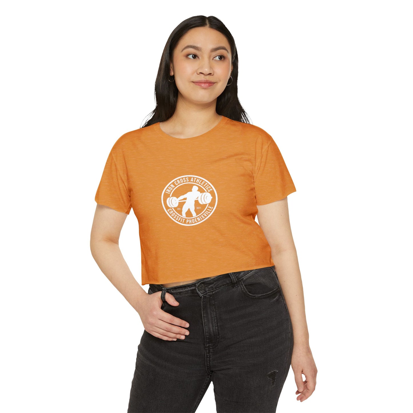 Women's Festival Crop Top - Casual Workout Tee for Athletes