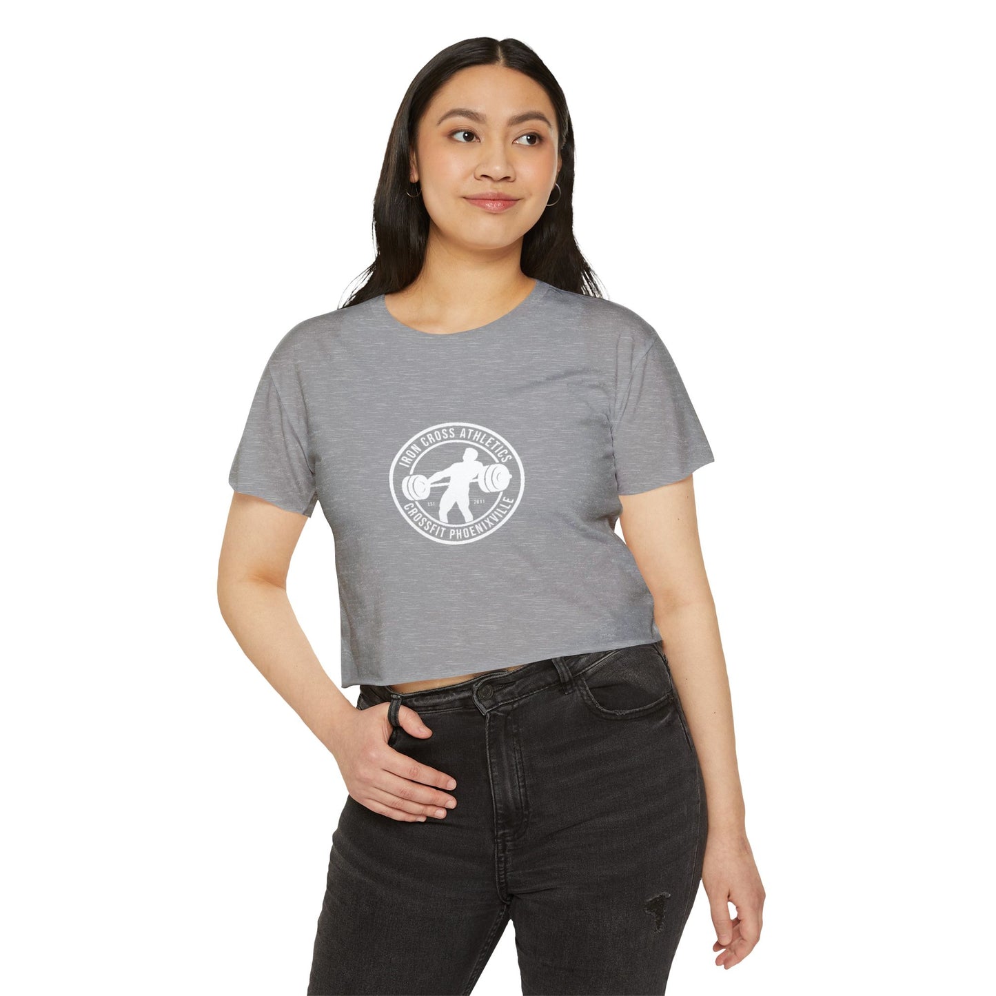 Women's Festival Crop Top - Casual Workout Tee for Athletes