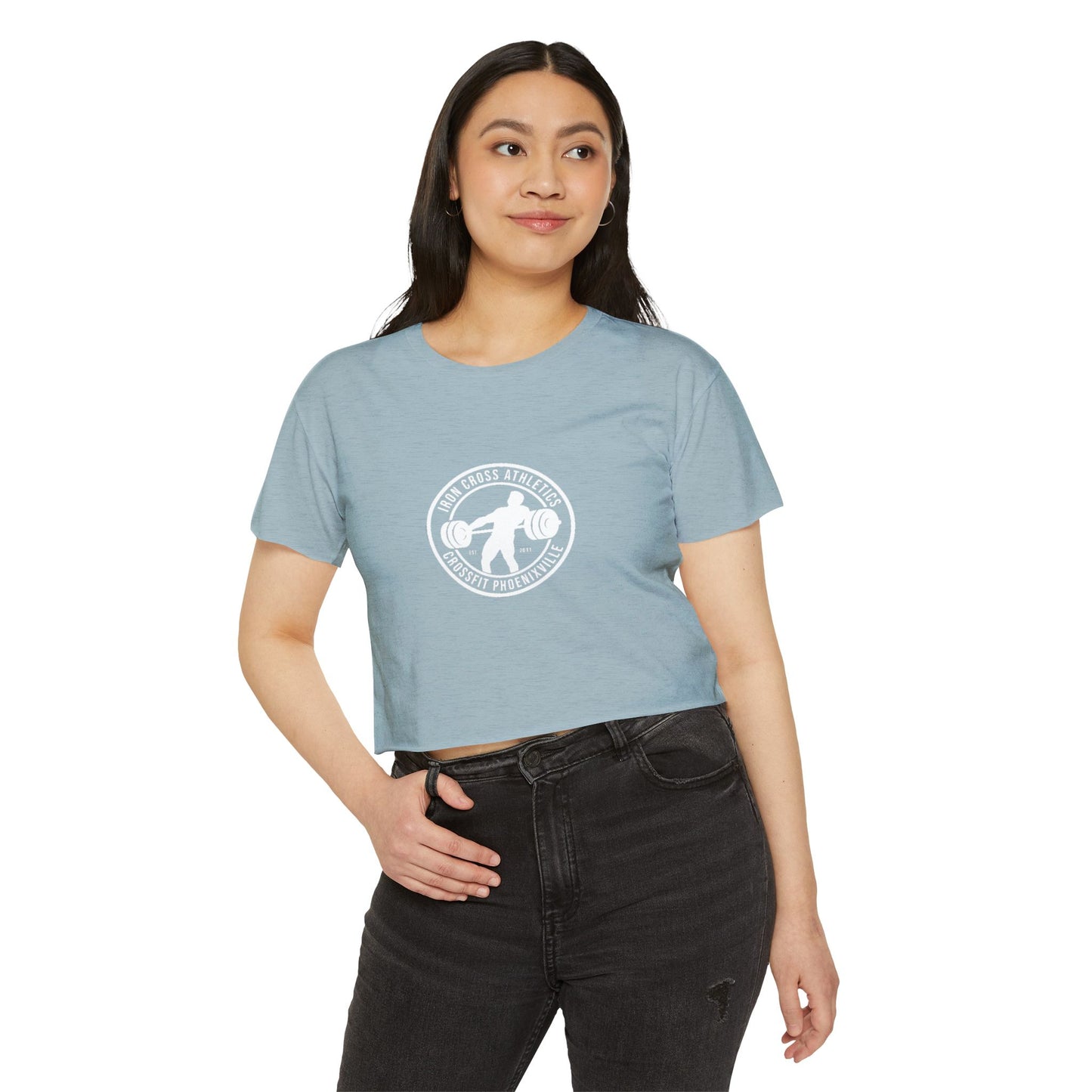Women's Festival Crop Top - Casual Workout Tee for Athletes