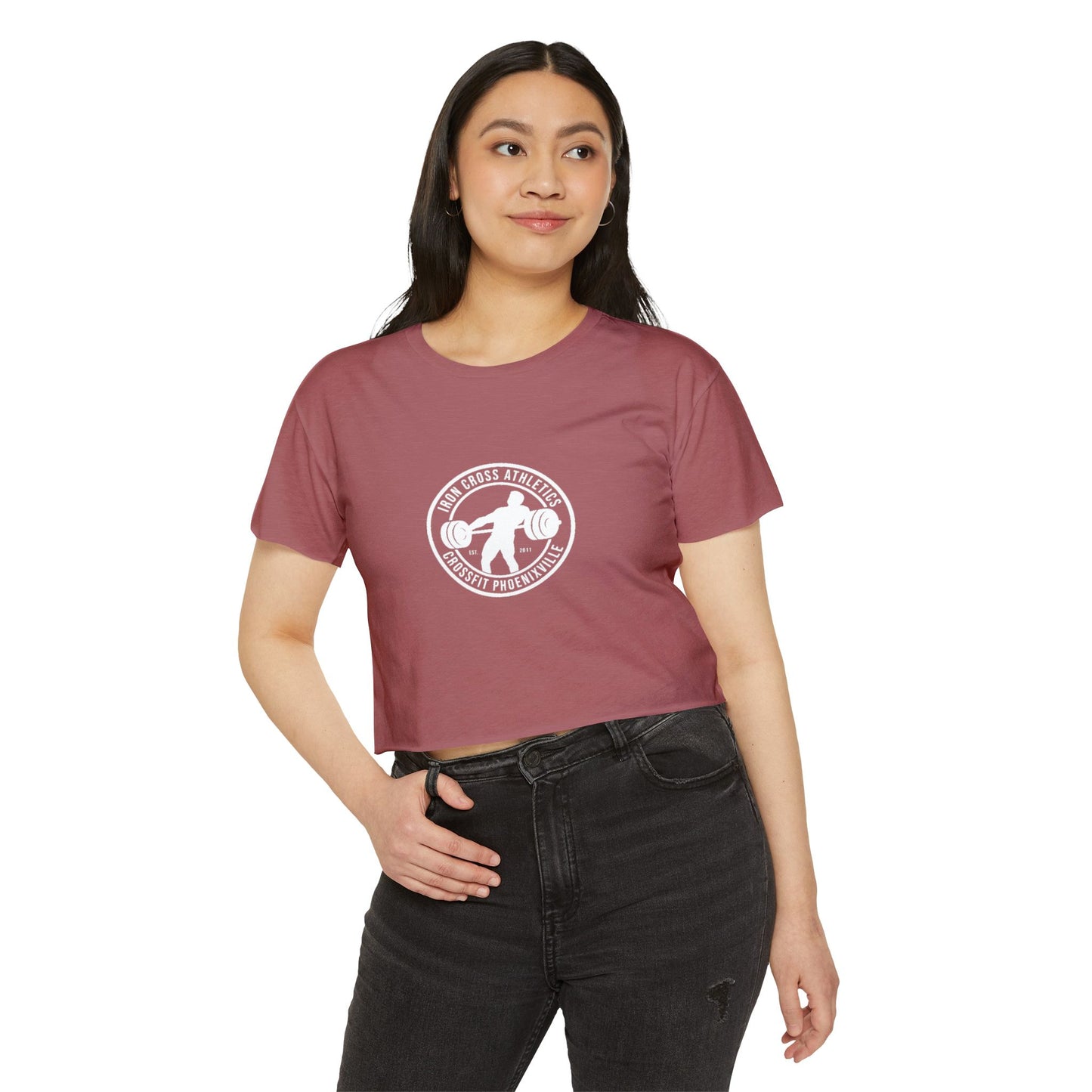 Women's Festival Crop Top - Casual Workout Tee for Athletes