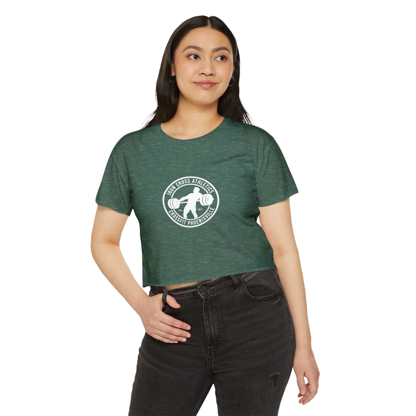 Women's Festival Crop Top - Casual Workout Tee for Athletes