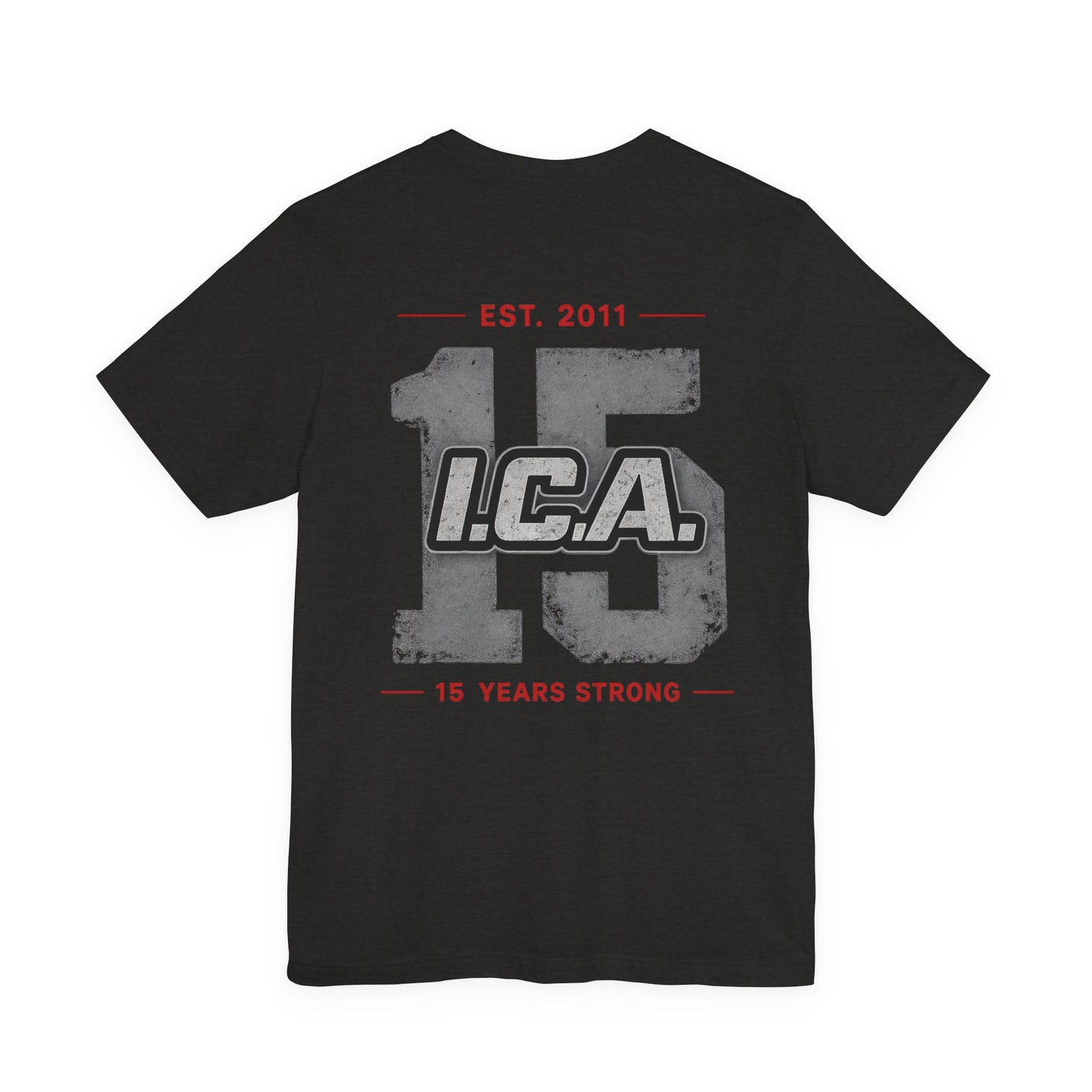 Anniversary Team Tee — 'I.C.A. 15' Vintage Sports Jersey Shirt